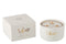 Edle Duftkerze "Shine"40std., Duft: white tea, in Geschenkbox, weiß